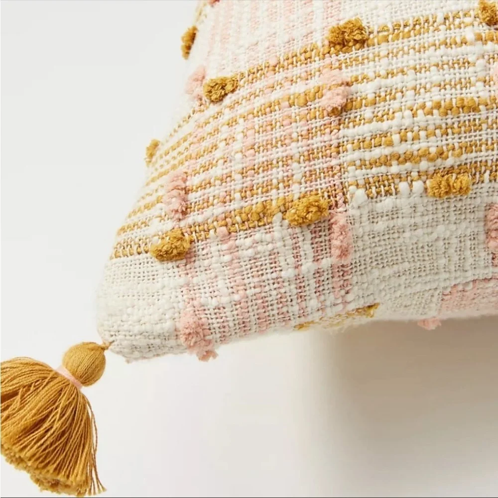 Anthropologie Ezra Plaid Throw Pillow